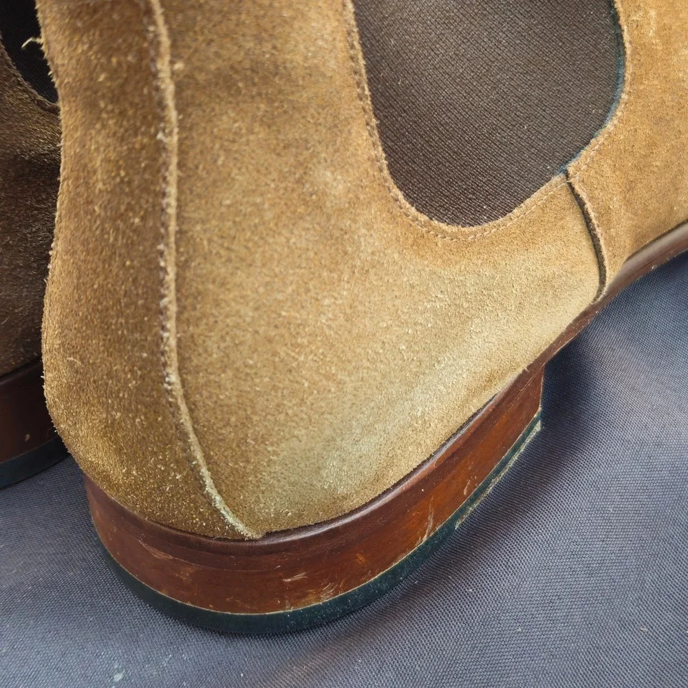 To Boot New York Mens Size 13 Tan Suede Chelsea Boots Italian Classic